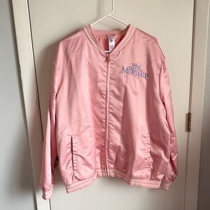 Disney Pink Satin The Little Mermaid Bomber Jacket